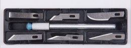 AG607A Nożyk skalpel + ostrza 6 szt