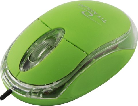 TM102G Titanum mysz przewod. 3d opt. usb raptor zielona