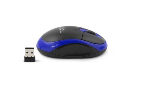 TM116B Titanum mysz bezprz. 2.4ghz 3d opt. usb vulture czarno-niebieska