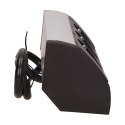 Gniazdo meblowe 3x2P+Z, czarno-srebrne