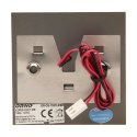 LEPUS LED 1,2W, oprawa schodowa natynkowa, 12V DC, 100lm, 3000K, mosiądz