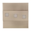 LEPUS LED 1,2W, oprawa schodowa natynkowa, 12V DC, 100lm, 6000K, satyna