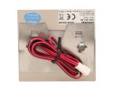 LYNX LED 1,2W, oprawa schodowa natynkowa, 12V DC, 100lm, 3000K, satyna
