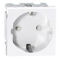 NOEN GS, gniazdo modułowe 45x45mm 1x2P+Z, typ F schuko, 16A 250V, białe