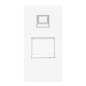 NOEN RJ45, gniazdo modułowe 22,5x45mm RJ45 cat 5e, białe