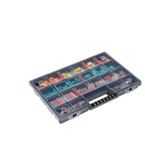 Zestaw złączek instalacyjnych HOUSE PREMIUM, 151 sztuk. Wciskane: 25x 2-przew. 25x 3-przew. 20x 4-przew. 15x 5-przew. 10x 6-prze