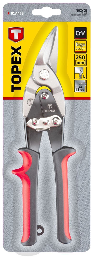 Nożyce do blachy 250 mm, lewe