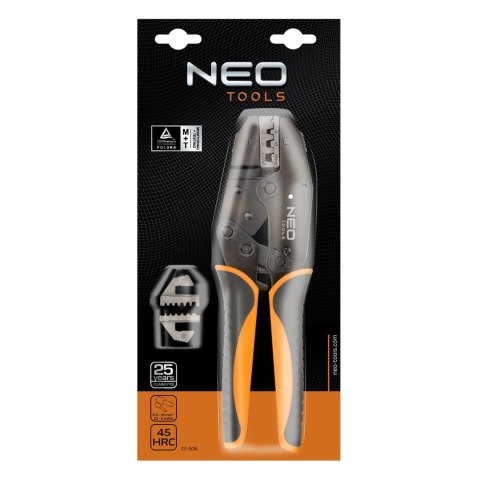 Szczypce do zaciskania końcówek tulejkowych 0.5 - 16 mm2 (22-6 AWG)