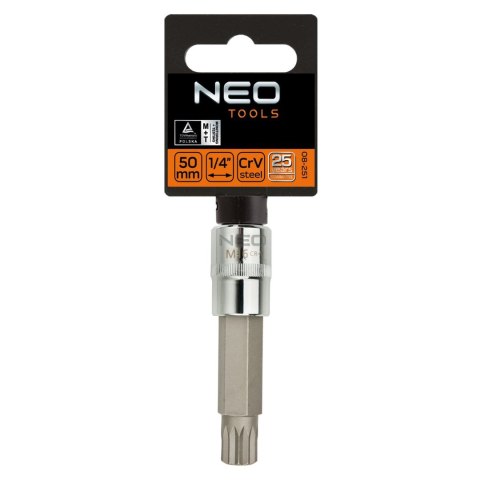 Końcówka Spline na nasadce 1/2", M8 x 100 mm
