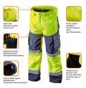 Spodnie robocze ostrzegawcze softshell, żółte, rozmiar L