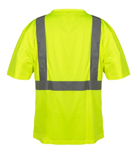T-shirt ostrzegawczy, żółty, rozmiar L