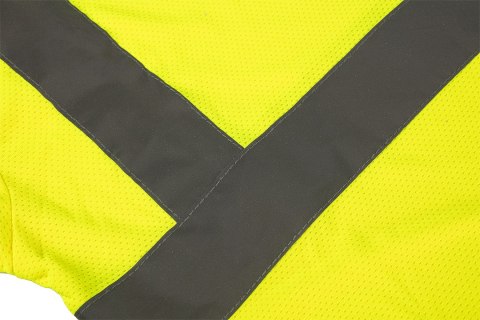 T-shirt ostrzegawczy, żółty, rozmiar XL