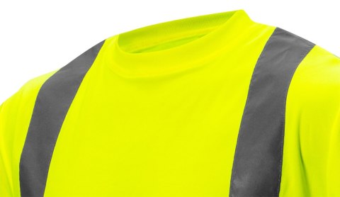 T-shirt ostrzegawczy, żółty, rozmiar M