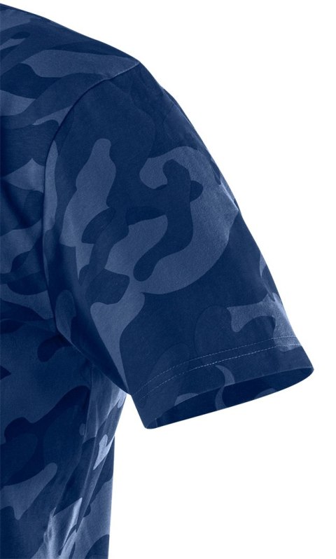 T-shirt roboczy Camo Navy, rozmiar L
