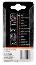 Końcówka Torx T45 x 75 mm, S2, 2 szt.