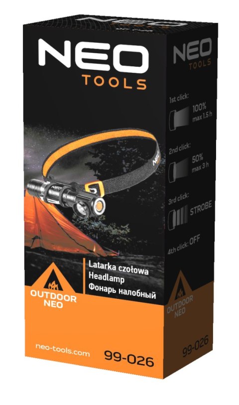 Latarka czołowa akumulatorowa USB 800 lm CREE XML-T6 LED