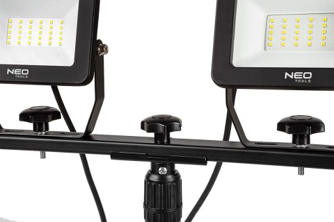 Reflektor podwójny 2x30W SMD LED 5100lm na statywie 1.8m