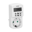 Elektroniczny programator czasowy, MINI, 1800W, 8A, 10 programów, wersja Schuko