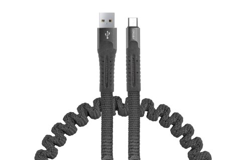 Kabel usb micro usb sprężynujący 1.2 m uc-12 amio-02529