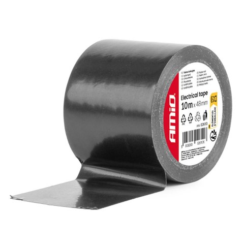 Taśma izolacyjna szkot czarna pcv 48mm x 10m amio-02610