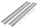 Szyny prowadzące 2 x 700 mm, łącznik, 2 zaciski