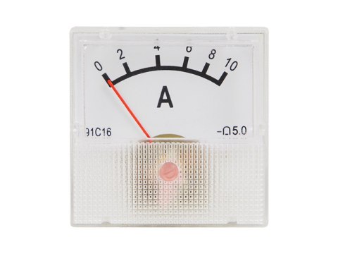 51-510# Miernik analogowy amperomierz kwadrat mini 10a + bocznik