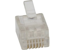 1256# Wtyk telefoniczny 6p6c (rj12) 100 pack