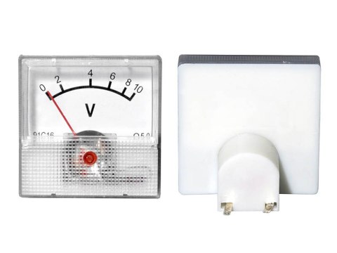 51-610# Miernik analogowy voltomierz kwadrat mini 10v