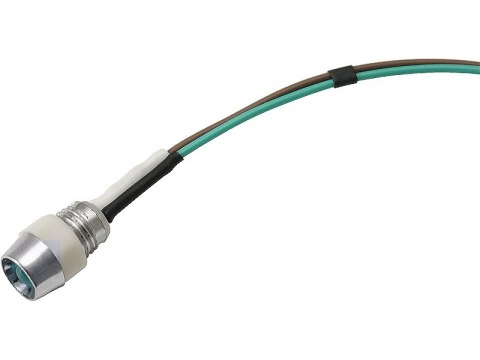 3539# Dioda led 5mm (niebieska migająca 12v) kontrolka z przewodem