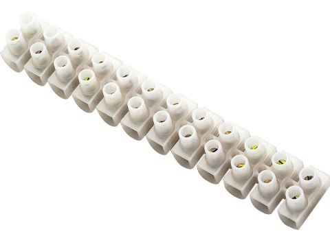40-701# Kostka elektryczna 12 pól r= 4mm2 biała