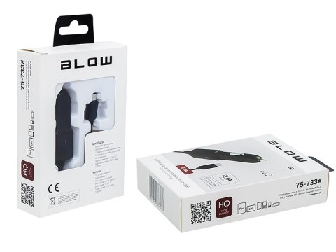 75-733# Ładowarka samochodowa wtyk micro usb 5v 2,1a 12-24v