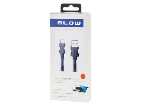 66-121# Przyłącze usb 3.0 a - usb-c 0,5m czarne blister