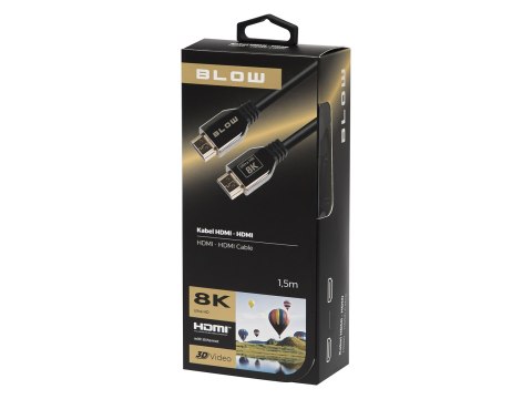 92-647# Przyłącze hdmi-hdmi 8k 1.5m premium 2.1v