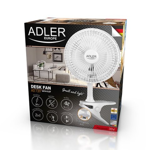 AD 7317 Wentylator 15 cm z klipsem + podstawa