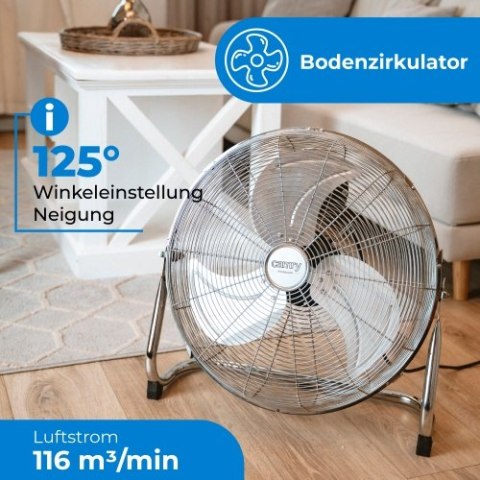 CR 7306 Cyrkulator podłogowy 45 cm, wentylator podłogowy 18?, 3 prędkości, regulacja kąta 125°