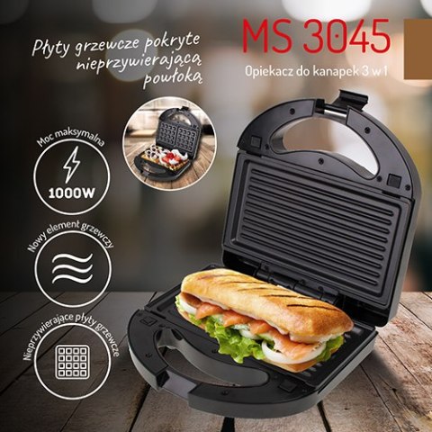 MS 3045 Opiekacz do kanapek 3 w 1
