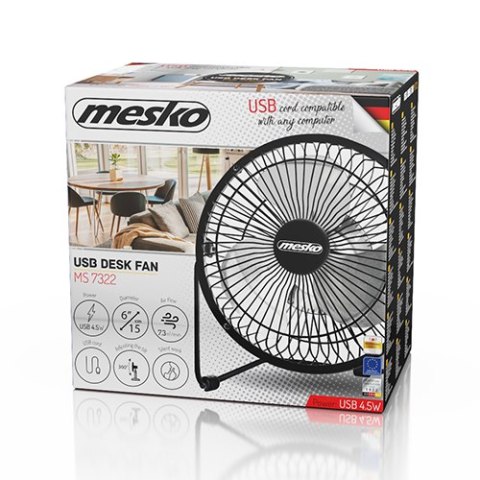 MS 7322 Wentylator biurkowy 15cm usb