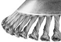 Szczotka druciana do kosy spalinowej 200 x 25.4 mm, twarda, druty splątane
