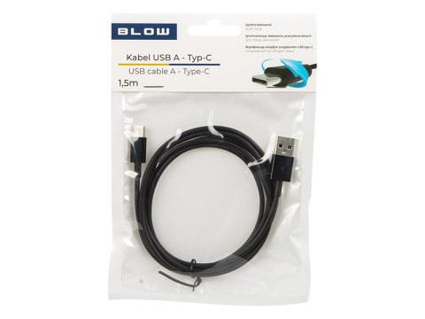 66-154# Przyłącze usb 2.0 a - usb-c 1,5m czarne