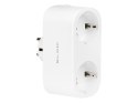 72-072# Inteligentne gniazdko podwójne sterowane wifi tuya białe
