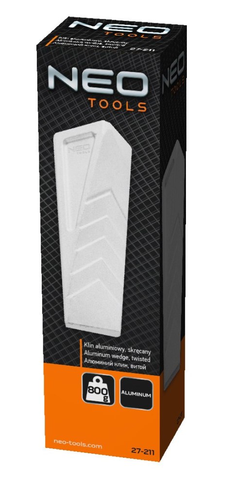 Klin aluminiowy 800 g, skręcony