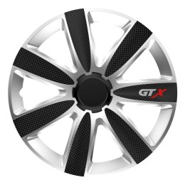 Kołpak samochodowy carbon czarno srebrny gtx 14