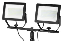Reflektor podwójny 2x 100W SMD LED 2 x 8500 lm na statywie 1.8 m