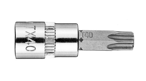 Końcówka Torx TX40 na nasadce 1/4", krótka, 37 mm