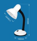 ELD107W Esperanza lampka biurkowa e27 arcturus biała