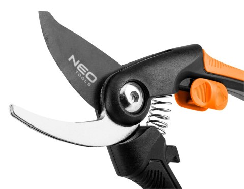 Sekator by-pass 210 mm, zakres do 20 mm, materiał: PP, uchwyt pokryty gumą TPR