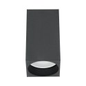 BARBRA DLS GU10 downlight max 7W, IP20, kwadrat, czarny, aluminium