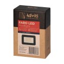 FARO LED naświetlacz 10W, 800lm, IP65, 4000K, aluminium + szkło