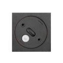 MEGY DLS GU10 downlight max 7W, IP54, kwadrat, czarny, aluminium