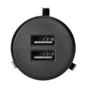 Ładowarka 2XUSB 3,4A, wpuszczana w blat, czarna